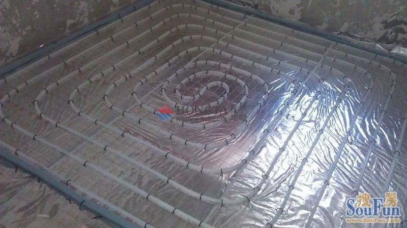 heating floor ground lay pipe effect 1