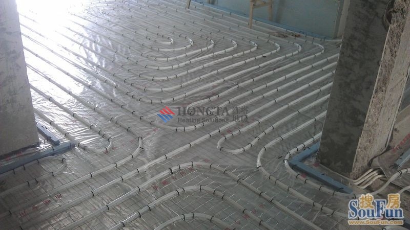 heating floor ground lay pipe effect 9